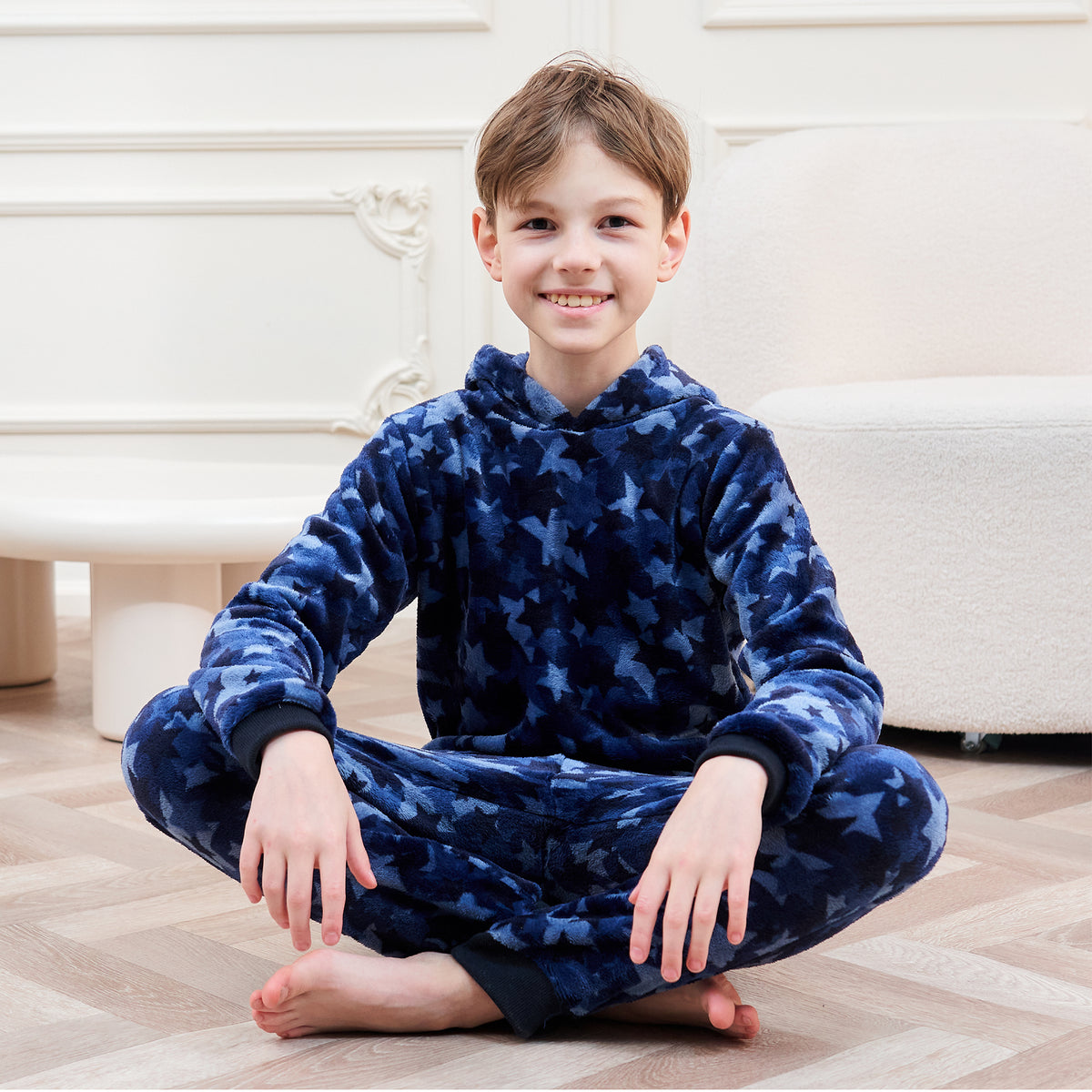 Boys Black Game controller Flannel Fleece Pyjama Set