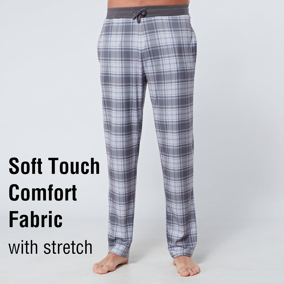 Grey Soft Touch Fleece Lounge Pants