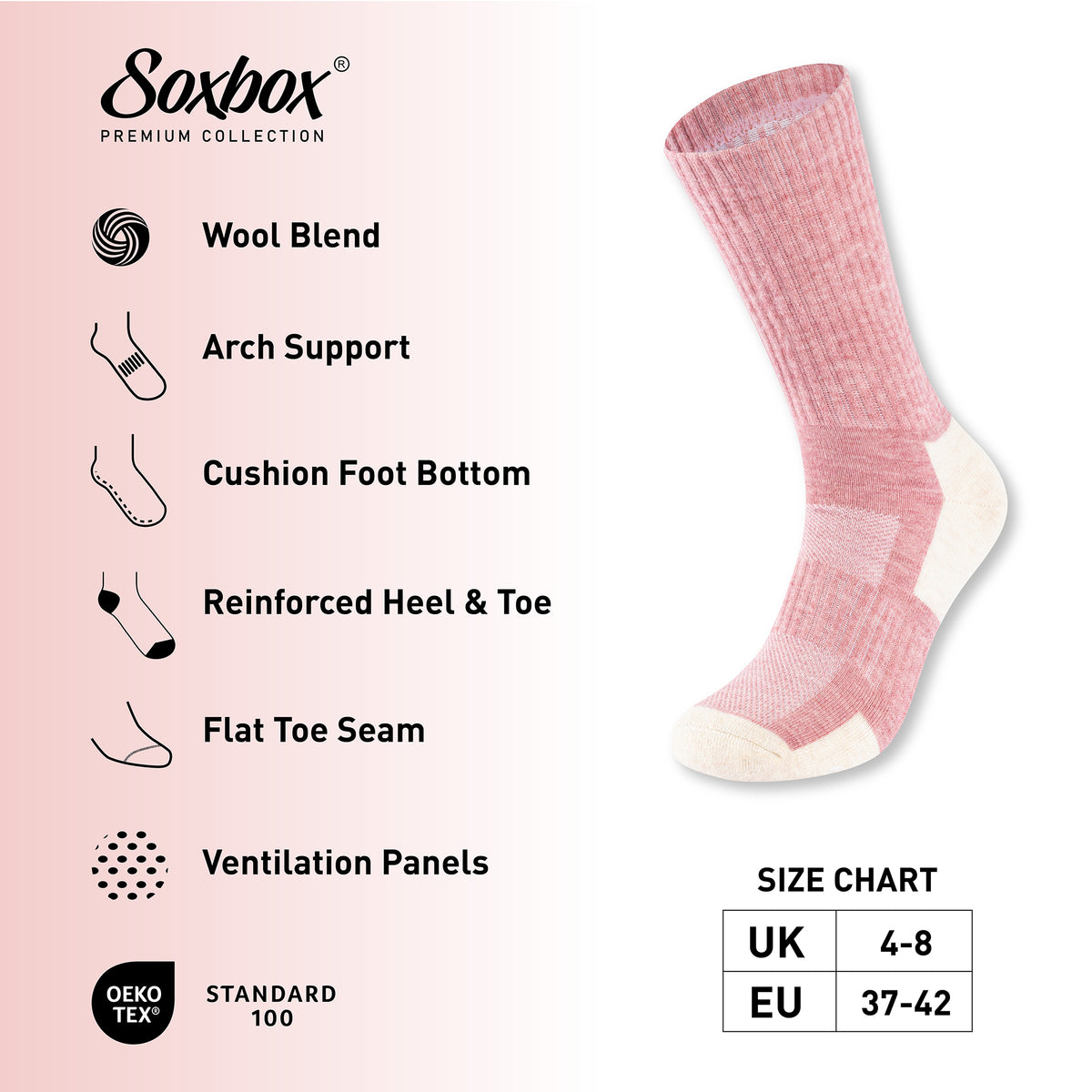 Womens 4 Pack Thermal Socks - Soxbox (Assorted)