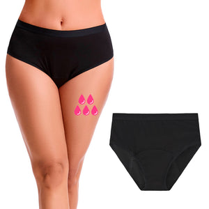 Womens Black 1 Pack Period Briefs (Jacquad WB)