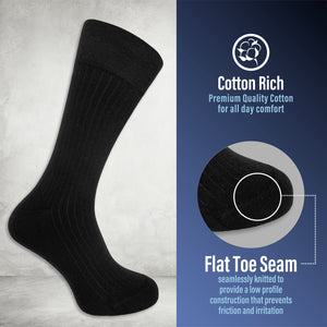 Mens 20pk Ribbed Ankle Socks 