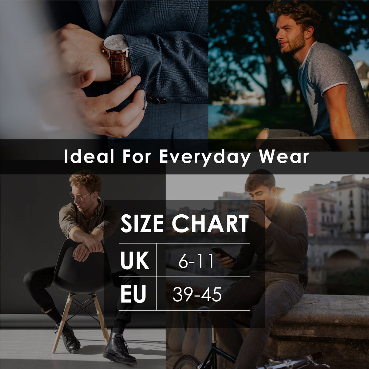 Mens Black 12pk Contrast Socks 