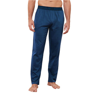 1 Pack Cotton Jersey lounge pants with elasticated waistband Blue