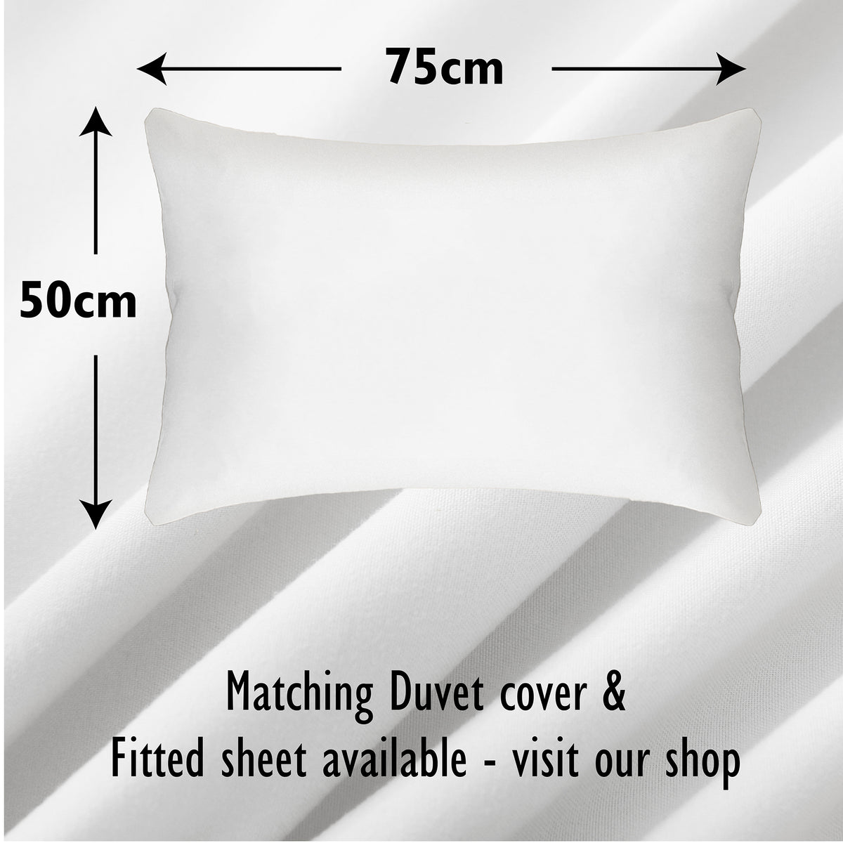 White 4pk Pillowcase - Microfibre