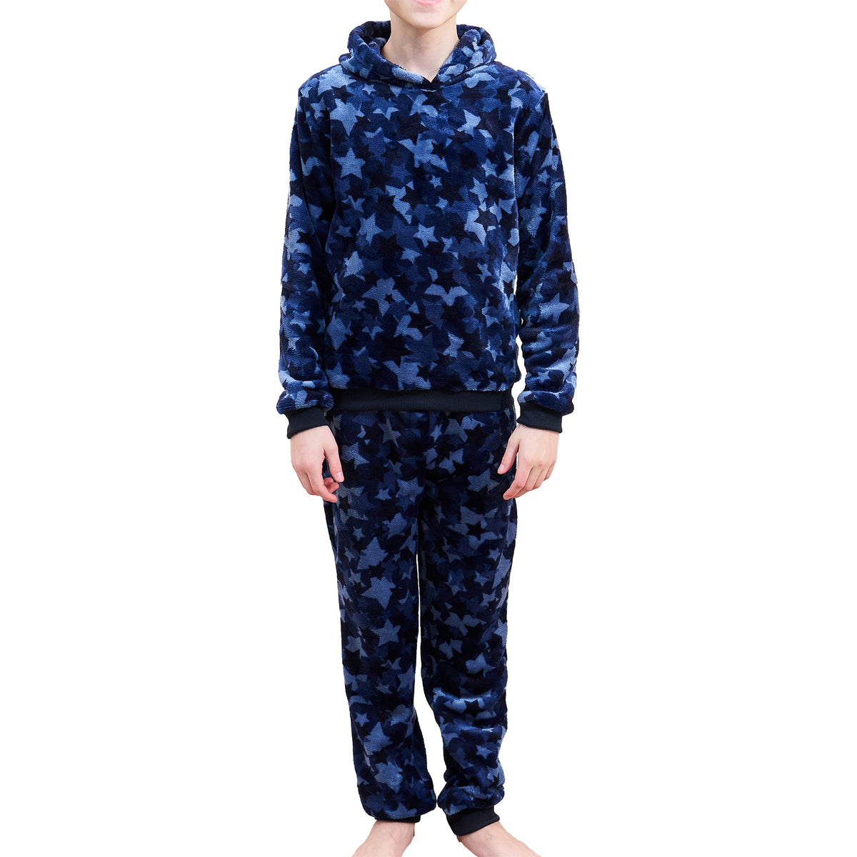Boys Black Game controller Flannel Fleece Pyjama Set
