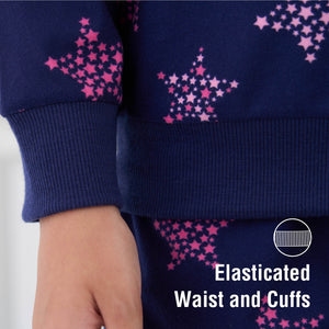 Girls Navy Pyjama Set 