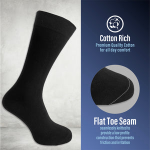 Mens 20pk Black Socks 