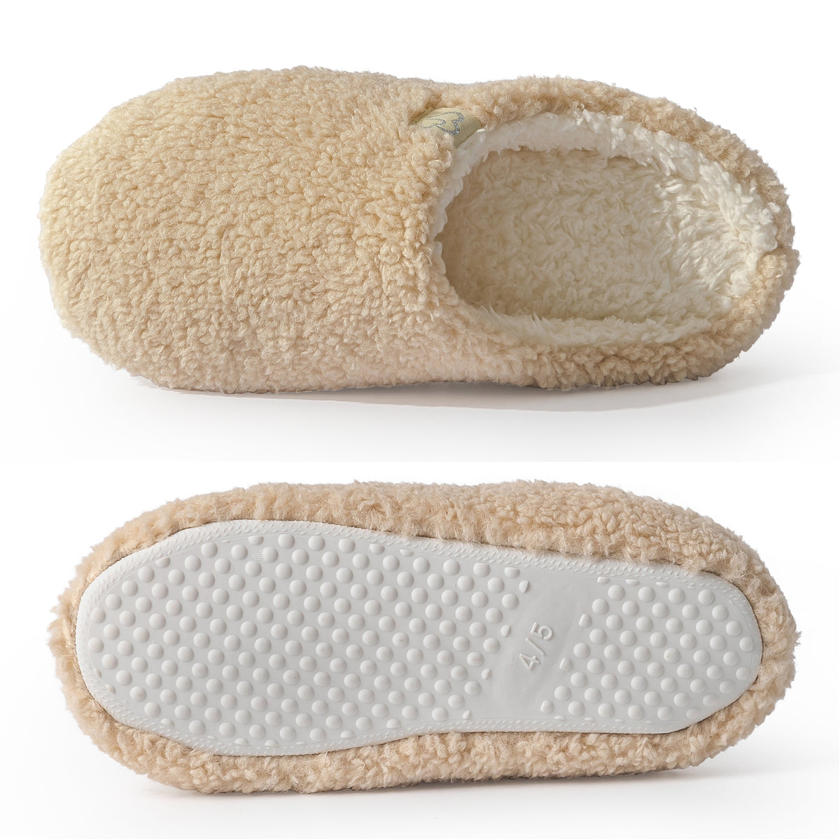 Womens Indoor Slippers Beige
