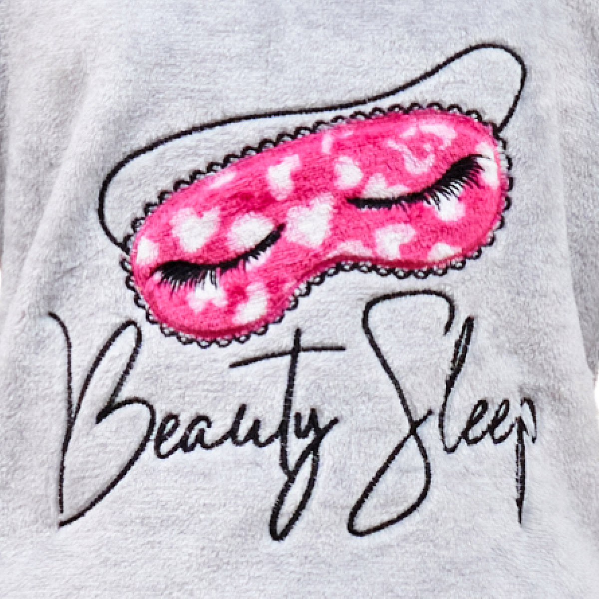 Girls Thick Fleece Pyjamas Beauty Sleep