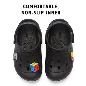 Boys Comfort Black Clogs