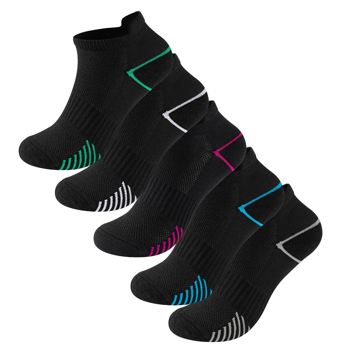 Ladies Trainer Liner Sports Socks Black