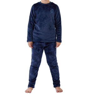 Boys Black Game controller Flannel Fleece Pyjama Set