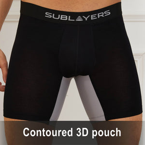 3PK Mens SL Boxer Premium Bamboo Black