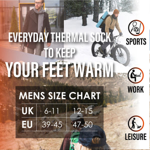 Mens 6PK Thermal Socks  