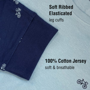 Mens Bike Design Long Pyjamas 