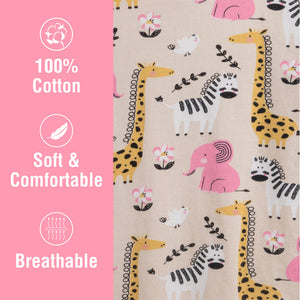 Girls 3PK LS Long Pyjamas Zoo - Younger