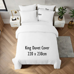 White Duvet Cover Set - Microfibre