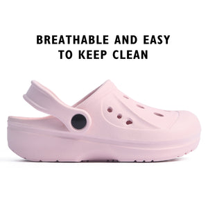 Girls Comfort Pastel Pink Clogs