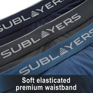 3PK Mens SL Boxer Premium Bamboo Assorted