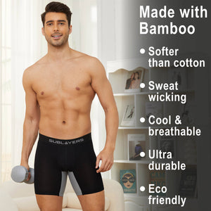 3PK Mens SL Boxer Premium Bamboo Black
