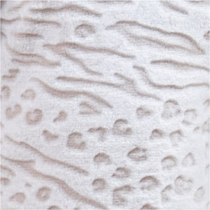 Girls Fleece Animal Print Oatmeal Pyjamas 