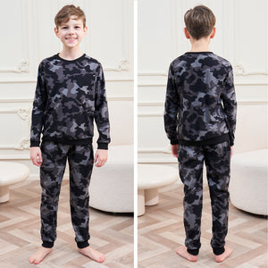 Boys LS Pyjamas Set Camo - Grey