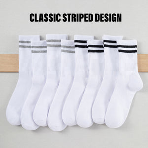 Boys 8pk Sports White Ankle Socks 