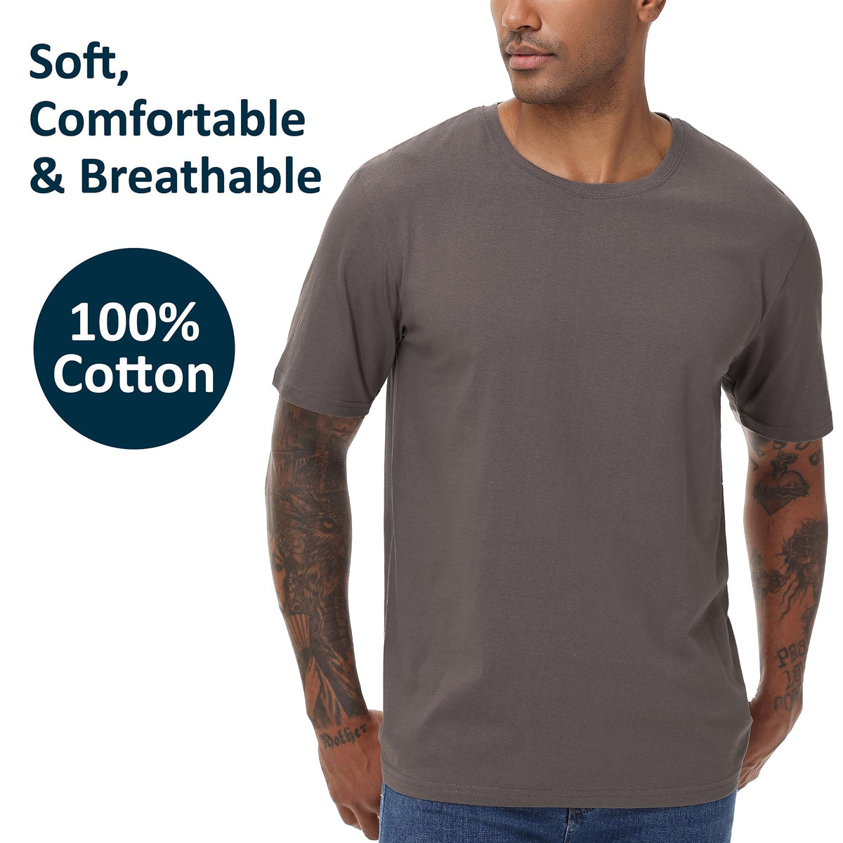 Mens 4 Pack T-Shirt (Assorted)