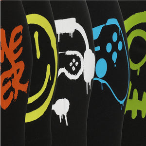 Boys 5 Pack Boxers Trunks Game Over