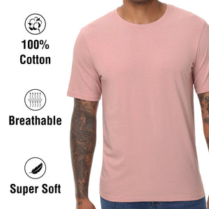 Mens 5 Pack T- Shirt (Pastel)
