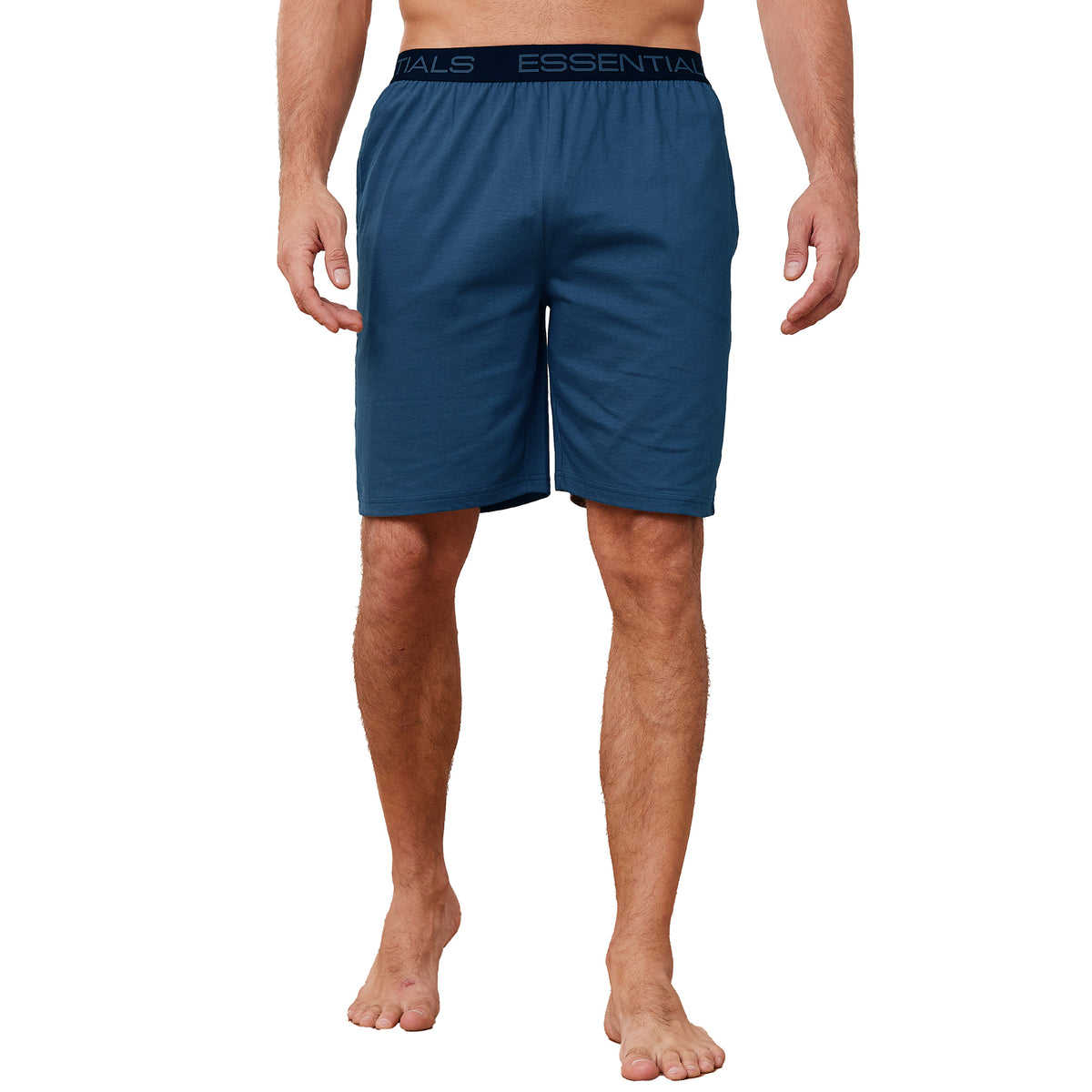 1 Pack Cotton Jersey shorts with elasticated waistband Blue