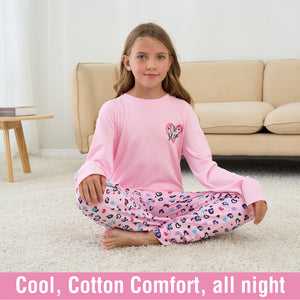 Girls 3PK Heart LS Long Pyjamas Older