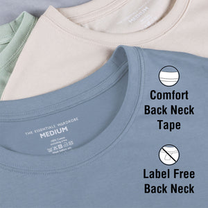 Mens 5 Pack T- Shirt (Pastel)