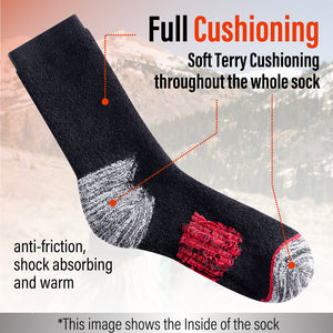 Mens 6PK Thermal Socks  