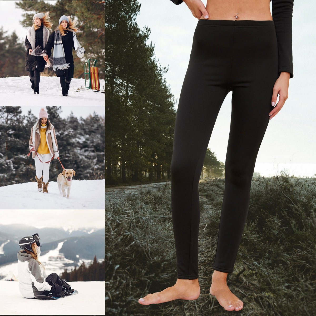 Womens 1 Pack Long Jane (Black)