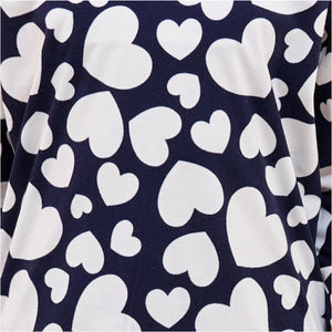 Girls Hearts Cosy Cream Pyjamas Set 