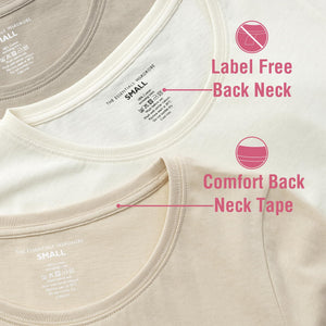 Ladies 3 Pack Neutral T- Shirt