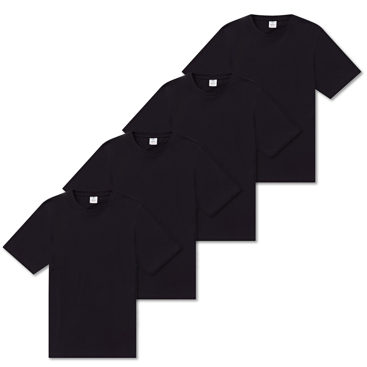Mens 4 Pack T-Shirt Black