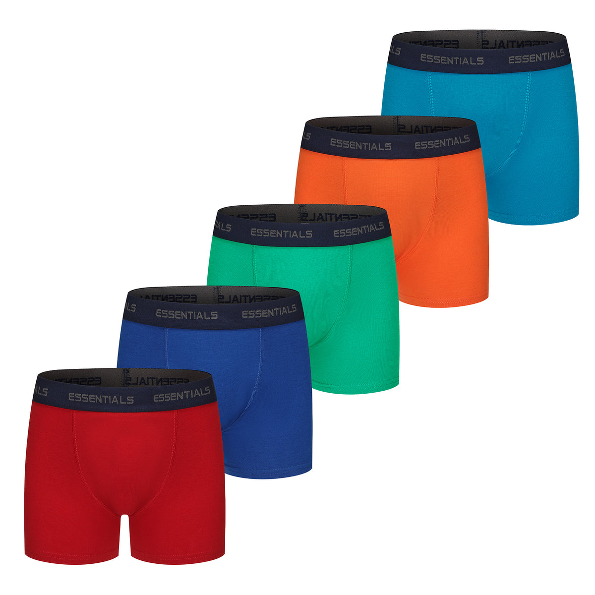 Boys 5 Pack Boxer Bright