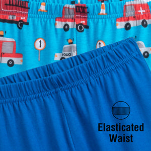 3PK Boys LS Long Pyjamas Transport - Younger