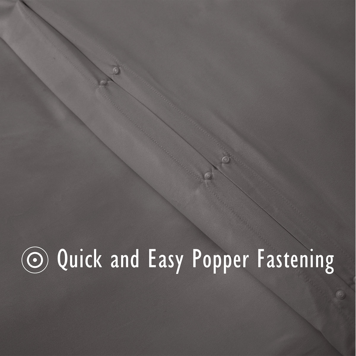 Grey Duvet Cover Set - Microfibre