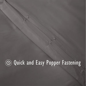 Grey Duvet Cover Set - Microfibre