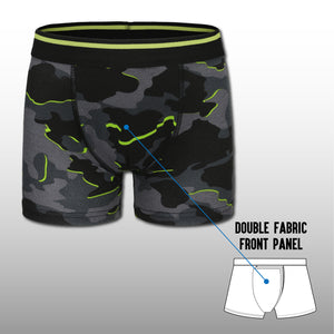 Boys 5 Pack Boxers Trunks Camo