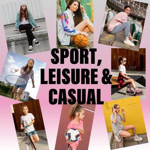 Girls 8pk Sports White Ankle Socks 