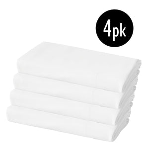 White 4pk Pillowcase - Microfibre