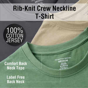 Mens 3PK Short Sleeved Long Khaki/Grey Pyjamas Set