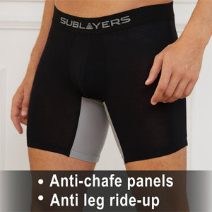 3PK Mens SL Boxer Premium Bamboo Black