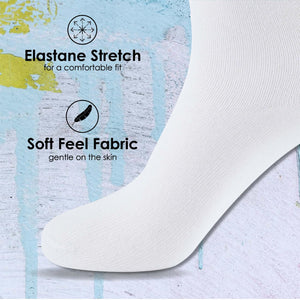 Boys 12pk solid white socks