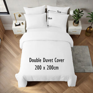 White Duvet Cover Set - Microfibre