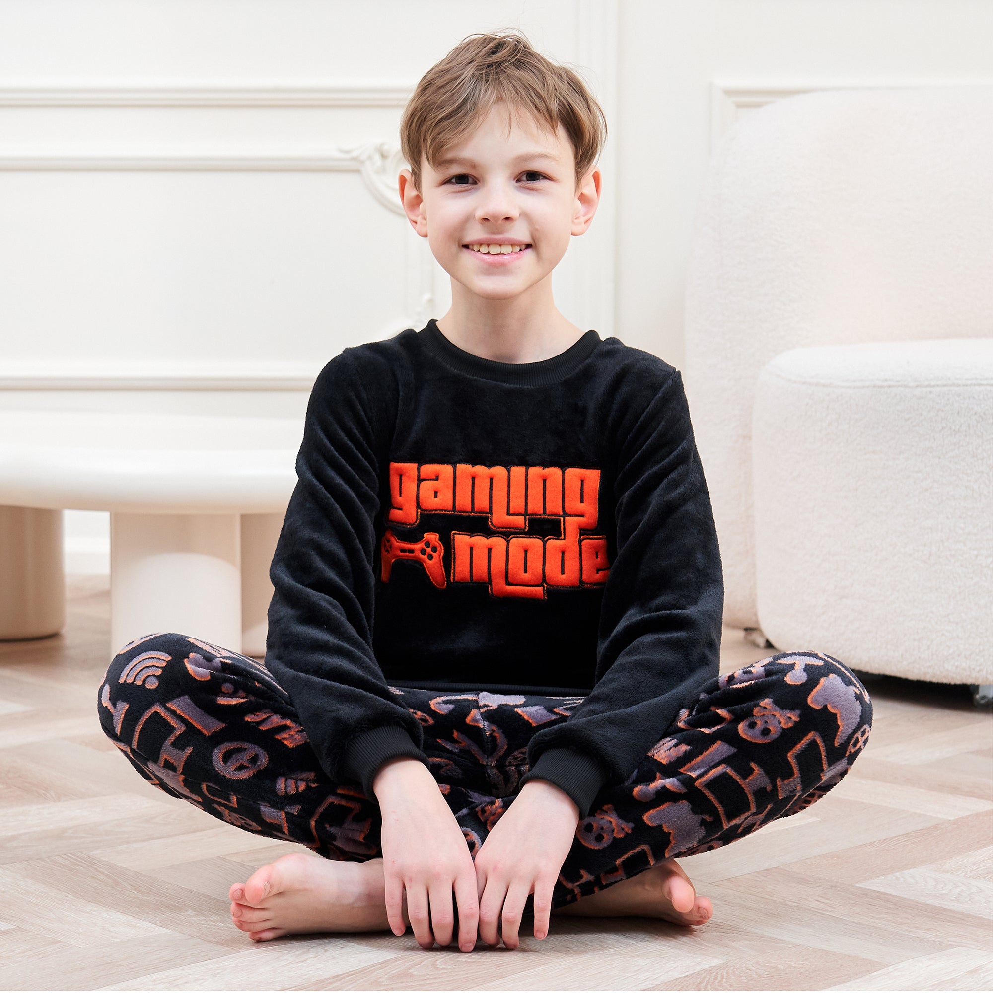 Boys fluffy online pyjamas